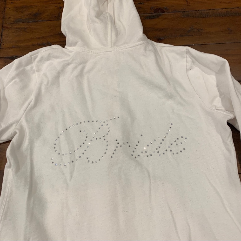 White bride sweatshirt